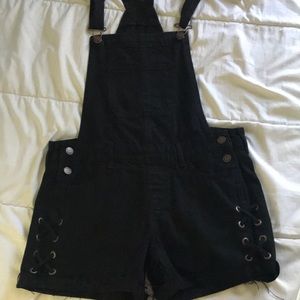 Black Hollister Overalls